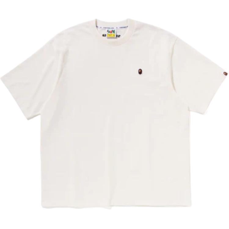 

Футболка Bape One Point расслабленного кроя A BATHING APE, слоновая кость, Бежевый, Футболка Bape One Point расслабленного кроя A BATHING APE, слоновая кость