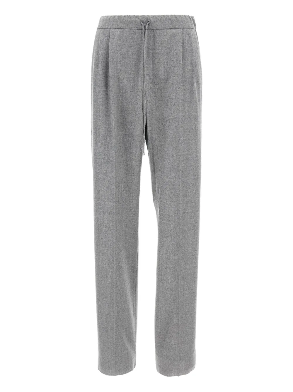 

Брюки с кулиской и складками MAX MARA, серый