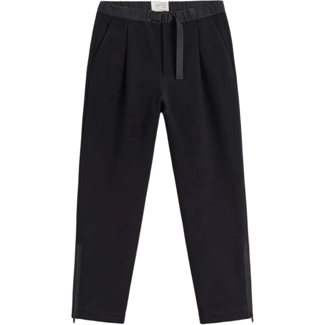 

ZARA Повседневные брюки мужские черные