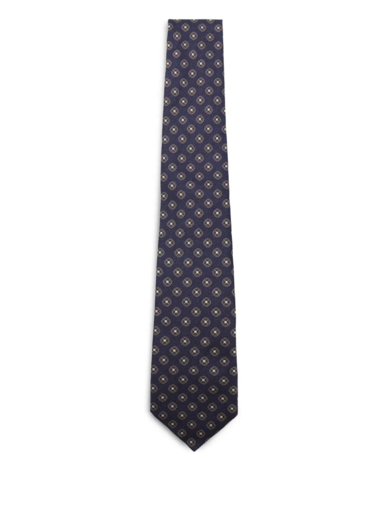 

Canali шерстяной галстук с узором, синий