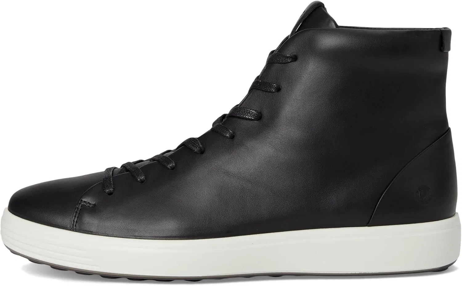 Мужские высокие кроссовки ECCO Soft 7 Premier, черный — фото 4