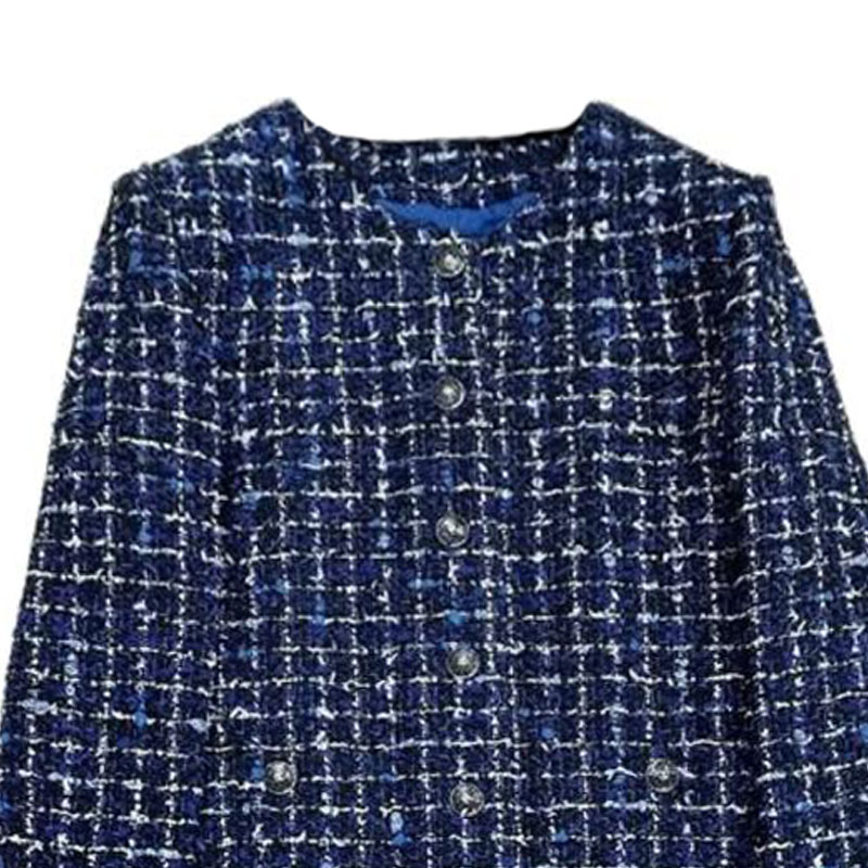 CHANEL Куртка 25P женская морская синяя, Marine Blue — фото 4
