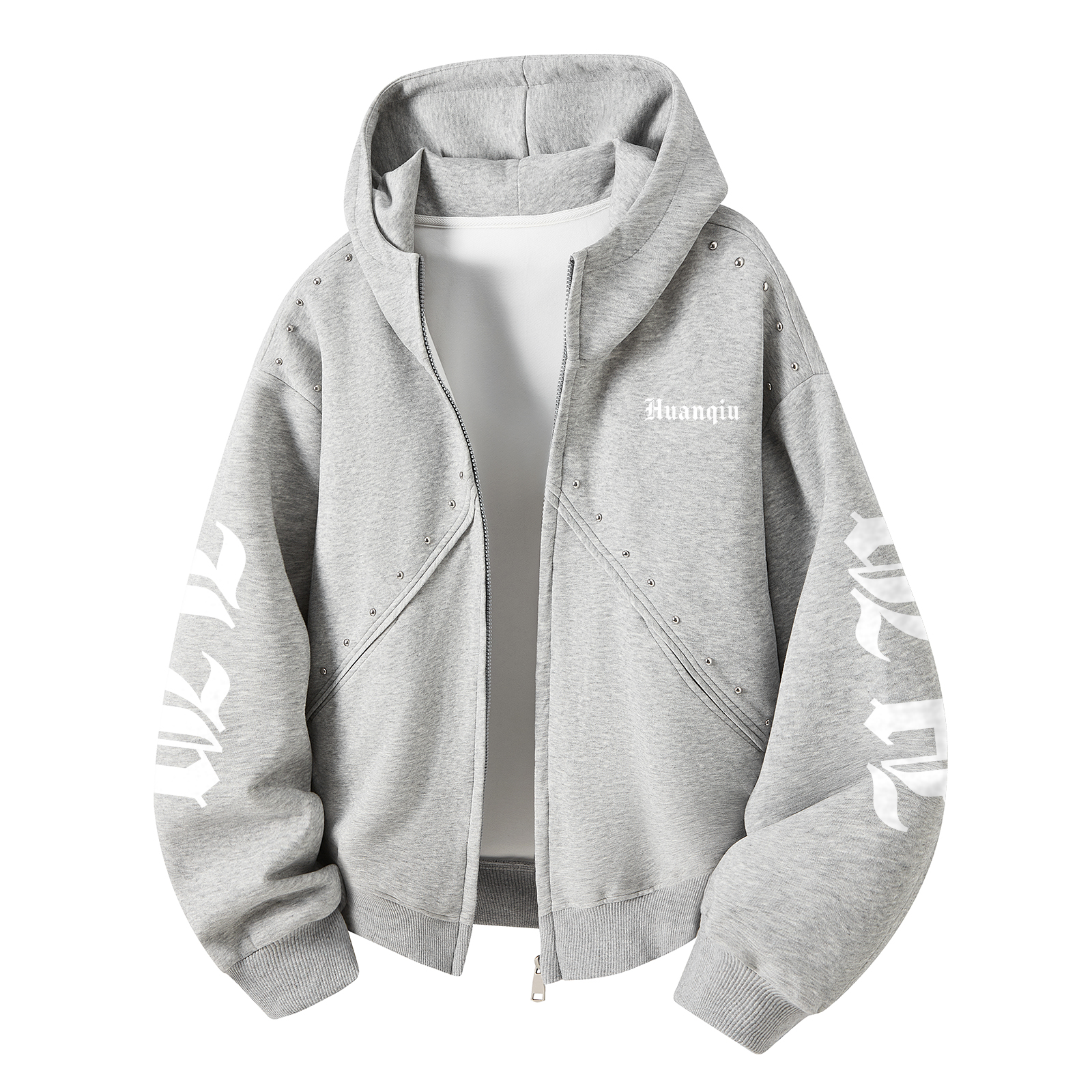 

Толстовка Unisex Hooded Moderate Cardigan HUANQIU, светло-серый