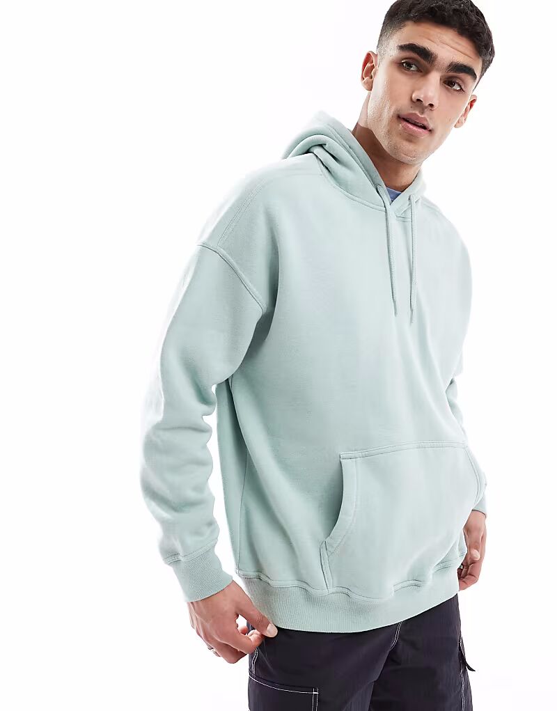 

Толстовка с капюшоном Hollister Oversized Green Logo