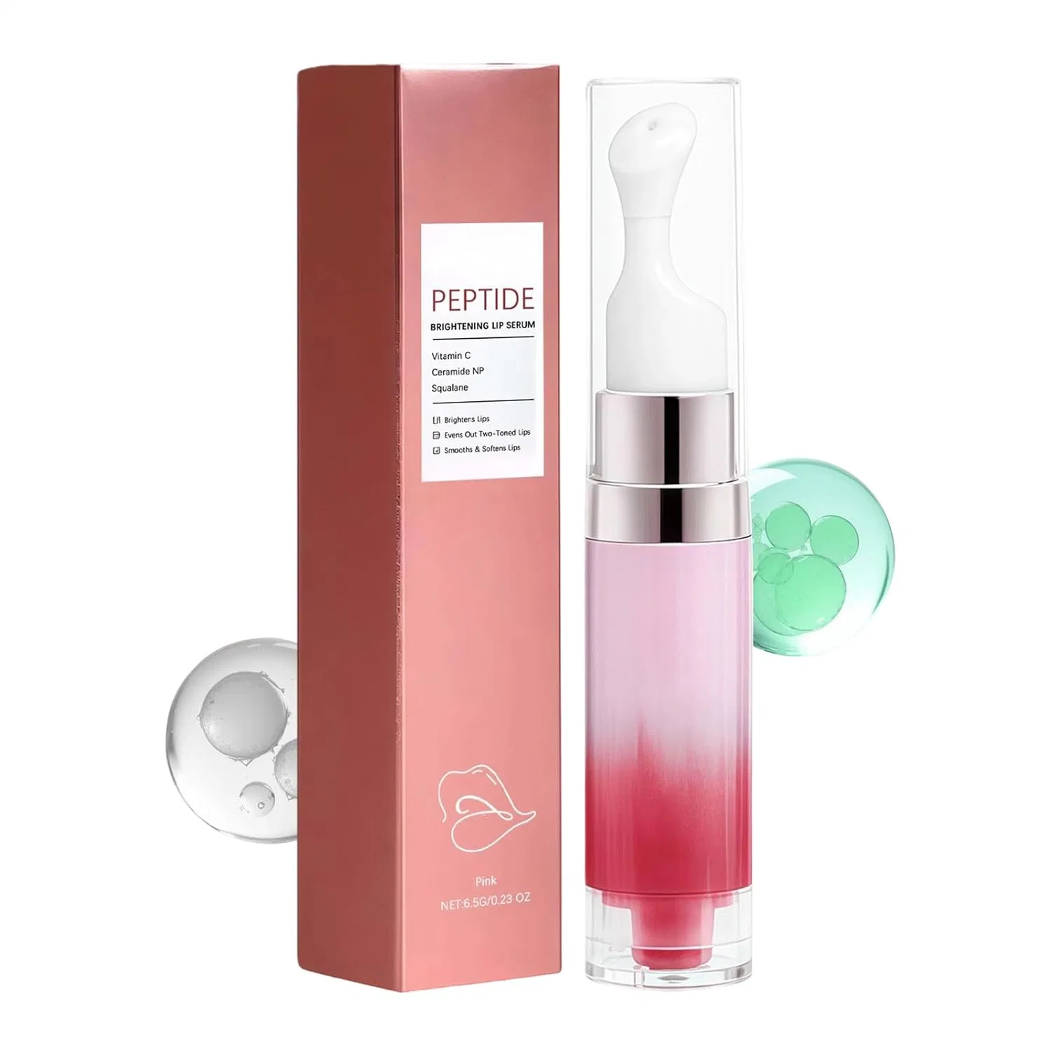 Увлажняющий блеск для губ 6.5 г с эффектом объема Generisch, Pink