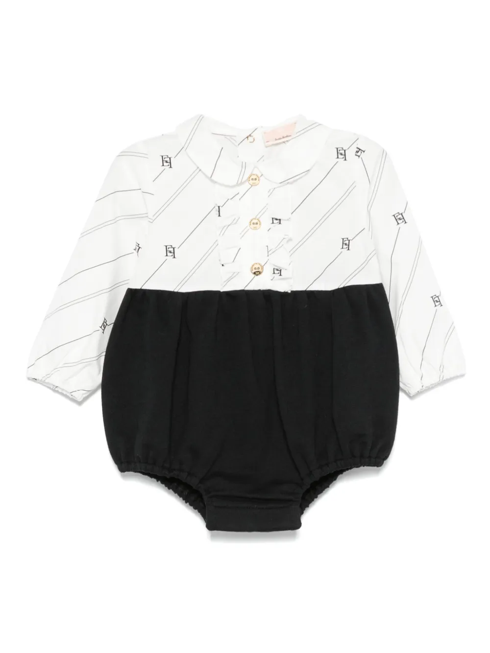 

Боди со вставками Elisabetta Franchi La Mia Bambina, белый
