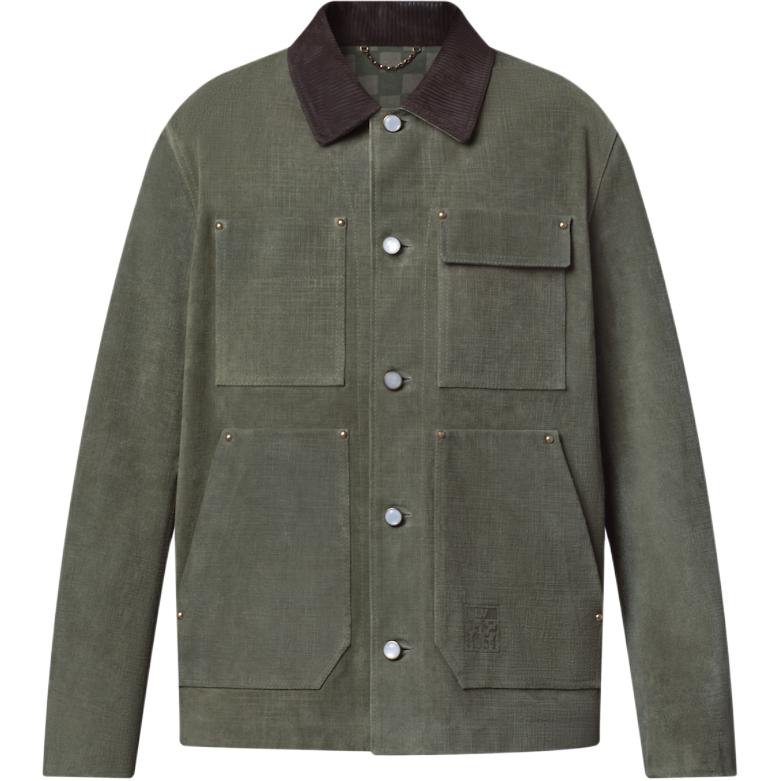 

LOUIS VUITTON Кожаная куртка, Light Green
