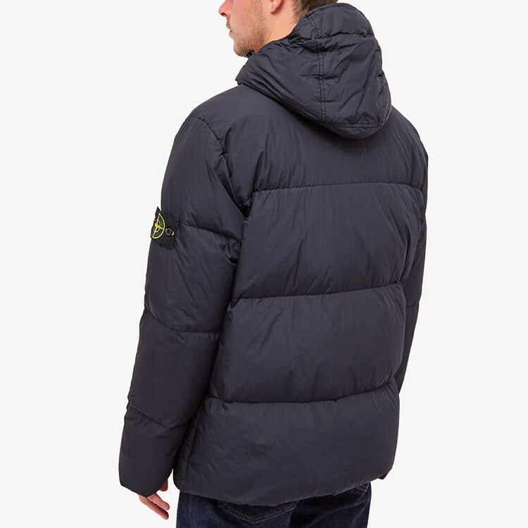 Пуховик мужской темно-синий Stone Island, синий — фото 3