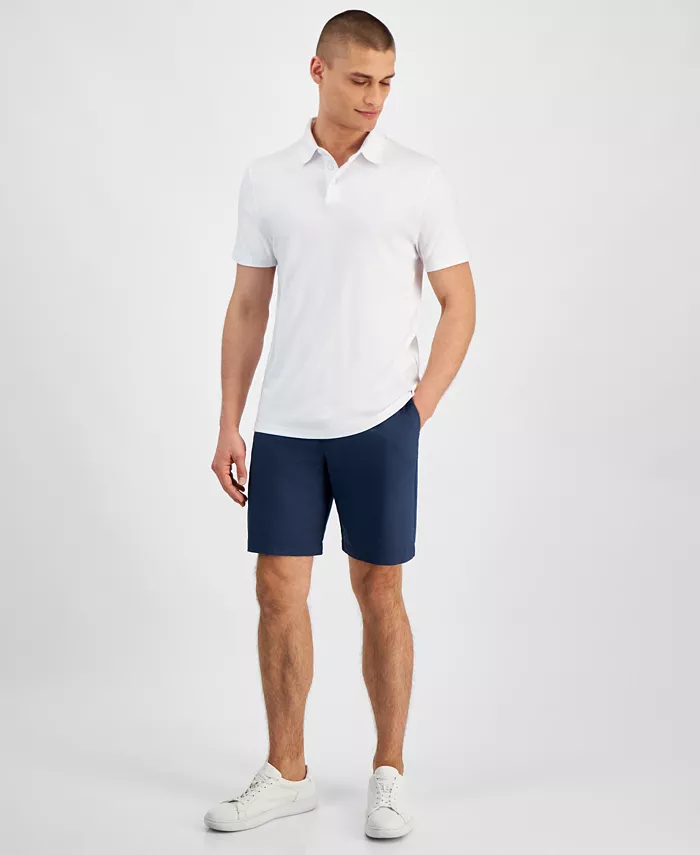 

Мужская рубашка-поло Supima Cotton и изысканные облегающие шорты Calvin Klein, синий