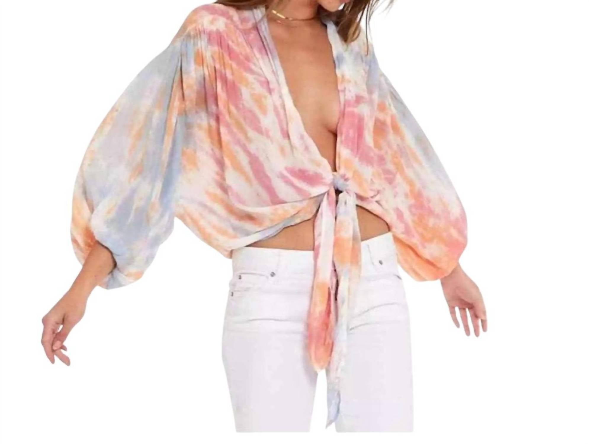 

Блузка Carmen Tie Dye в цвете Multi young fabulous & broke