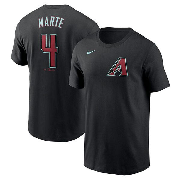Мужская футболка ketel marte black arizona diamondbacks 2024 fuse name & number Nike — фото 2
