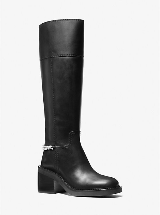 

Кожаные сапоги для верховой езды Carlisle Michael Kors, черный