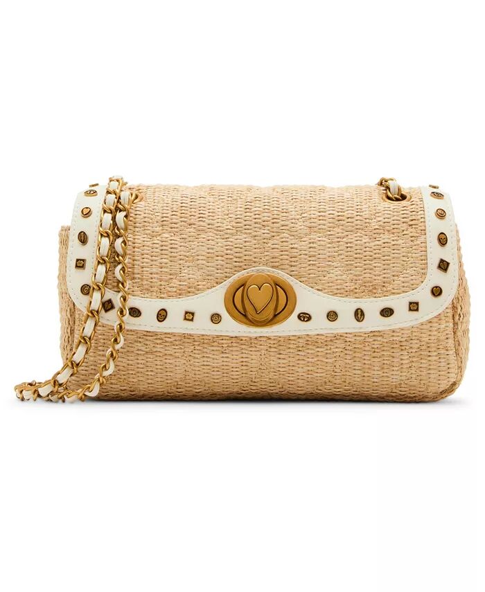 

Маленькая сумка через плечо Icon Hearts Flap Betsey Johnson, коричневый/бежевый