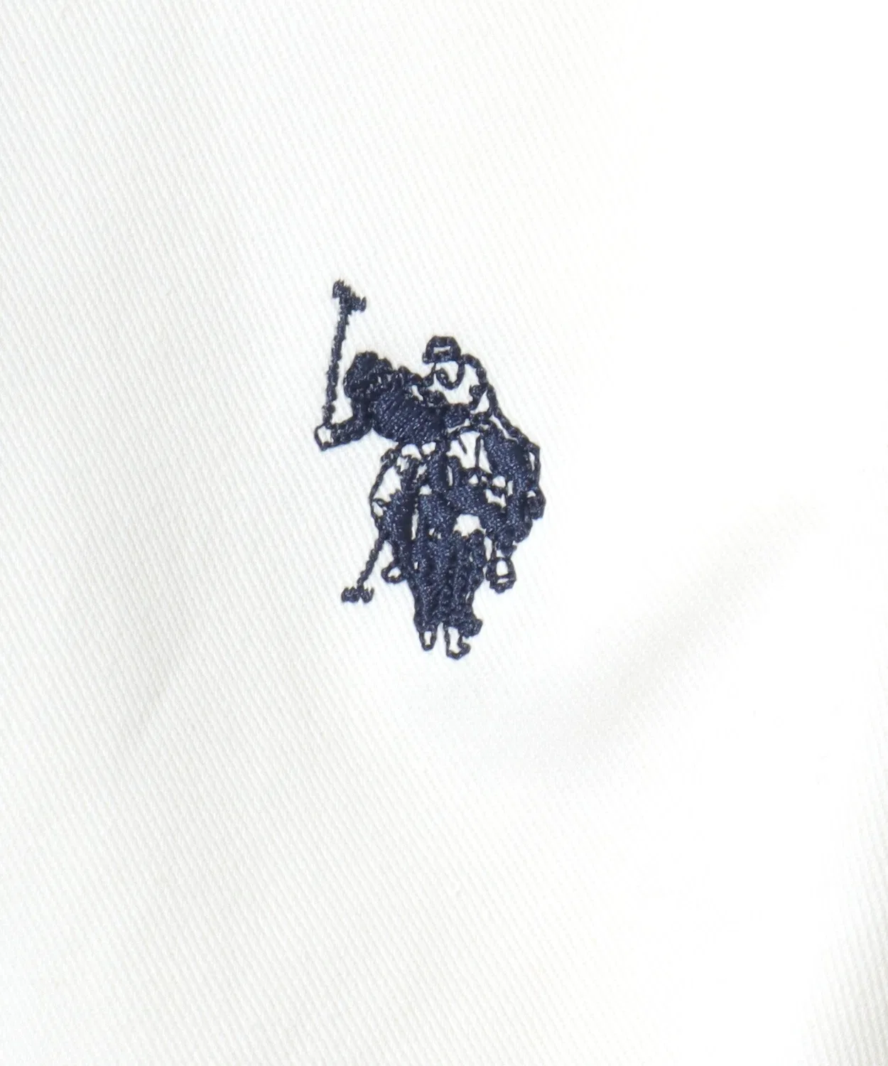 Штаны U.S. POLO ASSN. из хлопкового твила, широкие зауженные, черные — фото 4