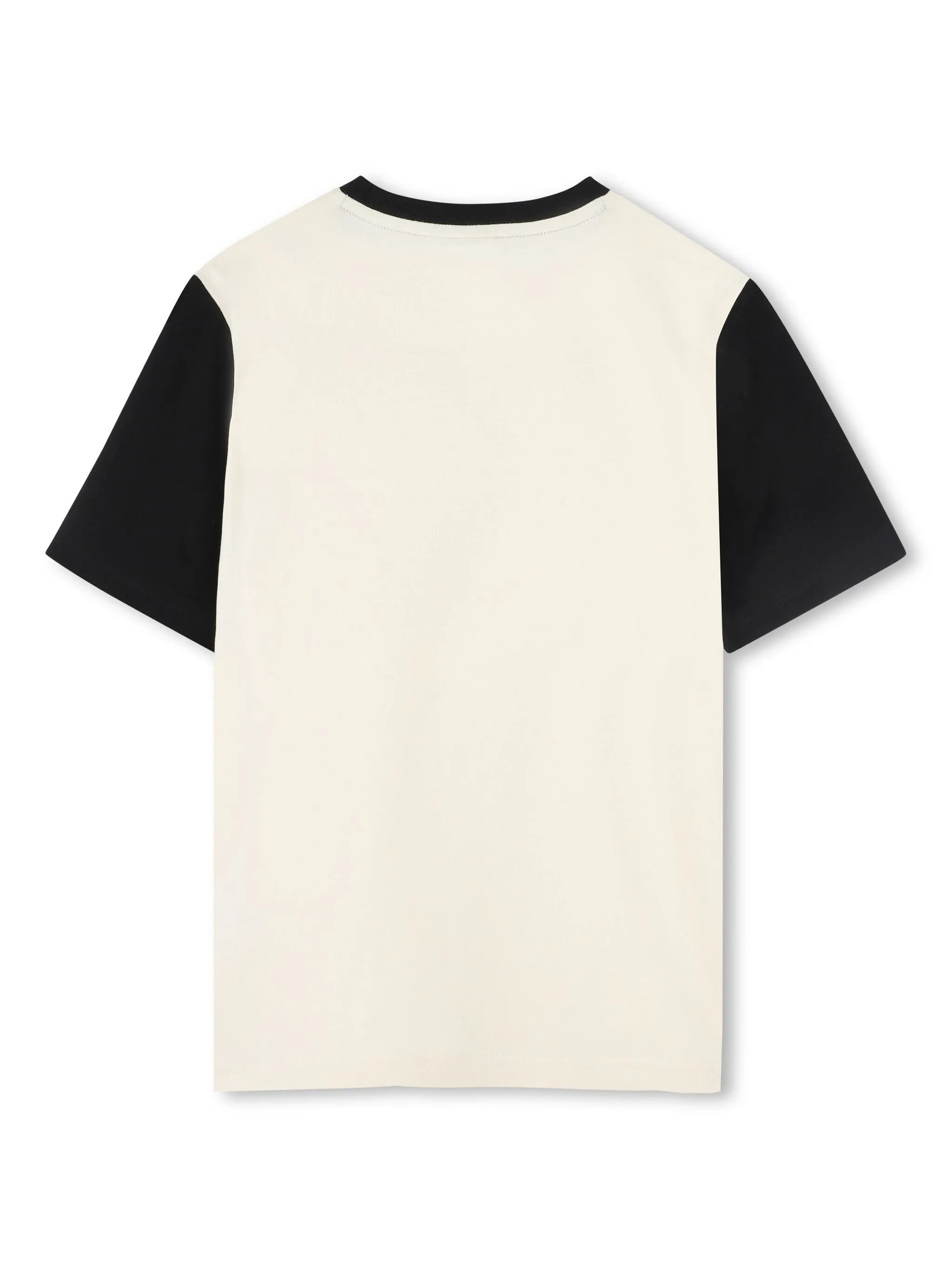 Футболка в стиле колор-блок Boss Kidswear, белый — фото 2