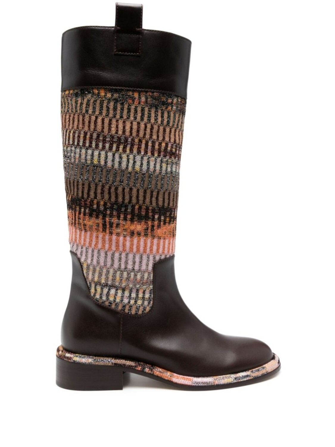 Missoni полосатые сапоги, коричневый