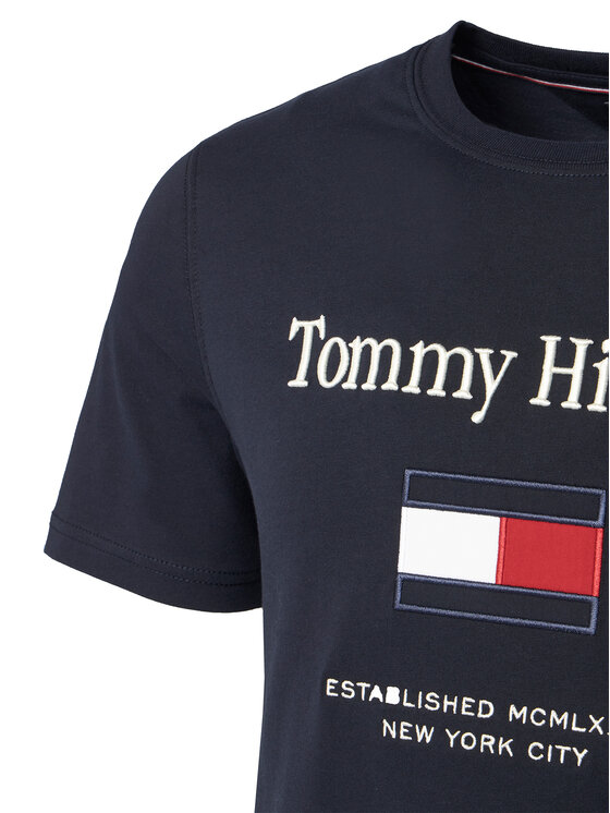 Футболка regular fit Embro Flag MW0MW42736 Tommy Hilfiger, синий — фото 3