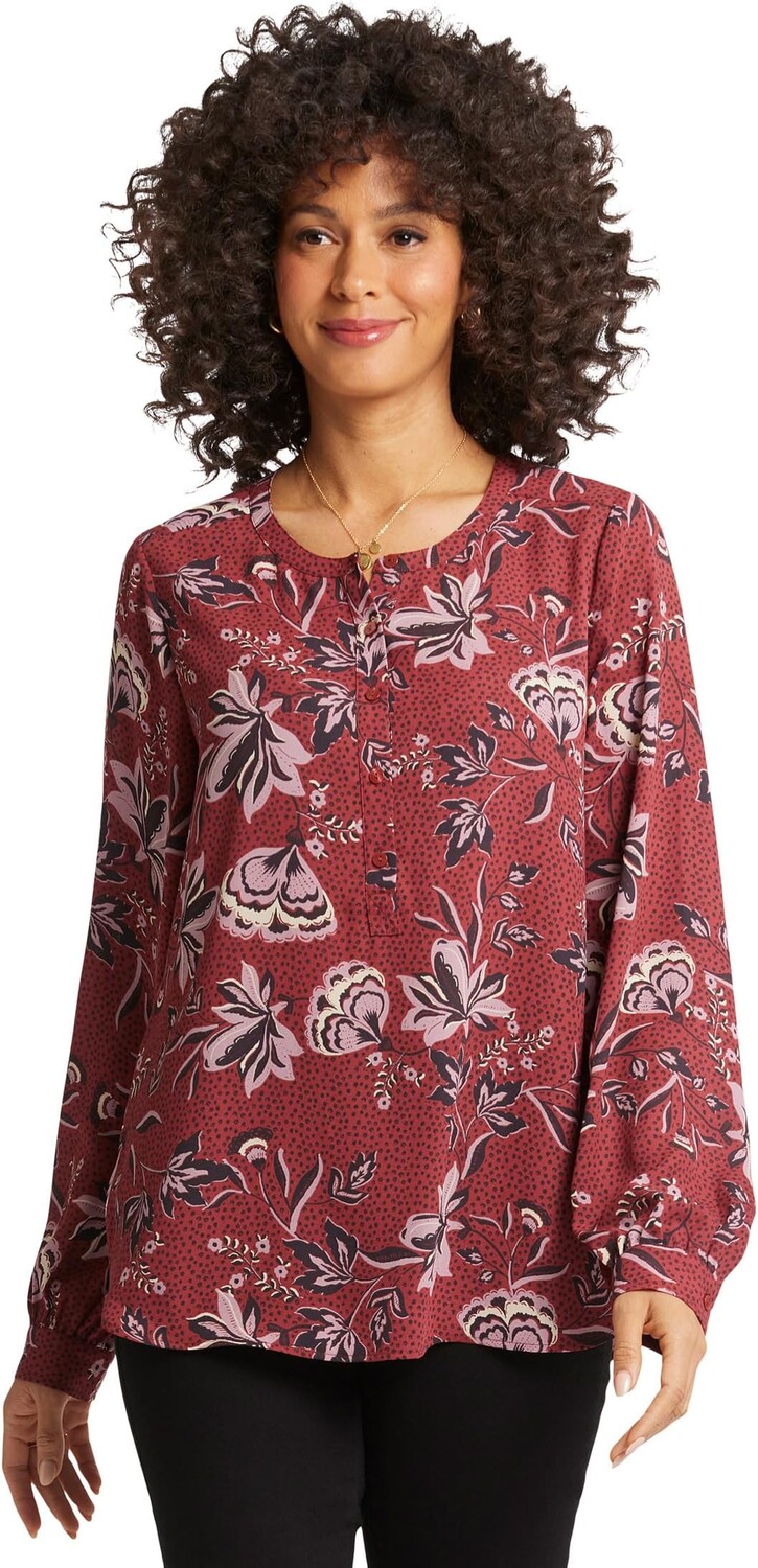 

Блуза NYDJ Petite Simone Blouse, цвет Rosa Blooms