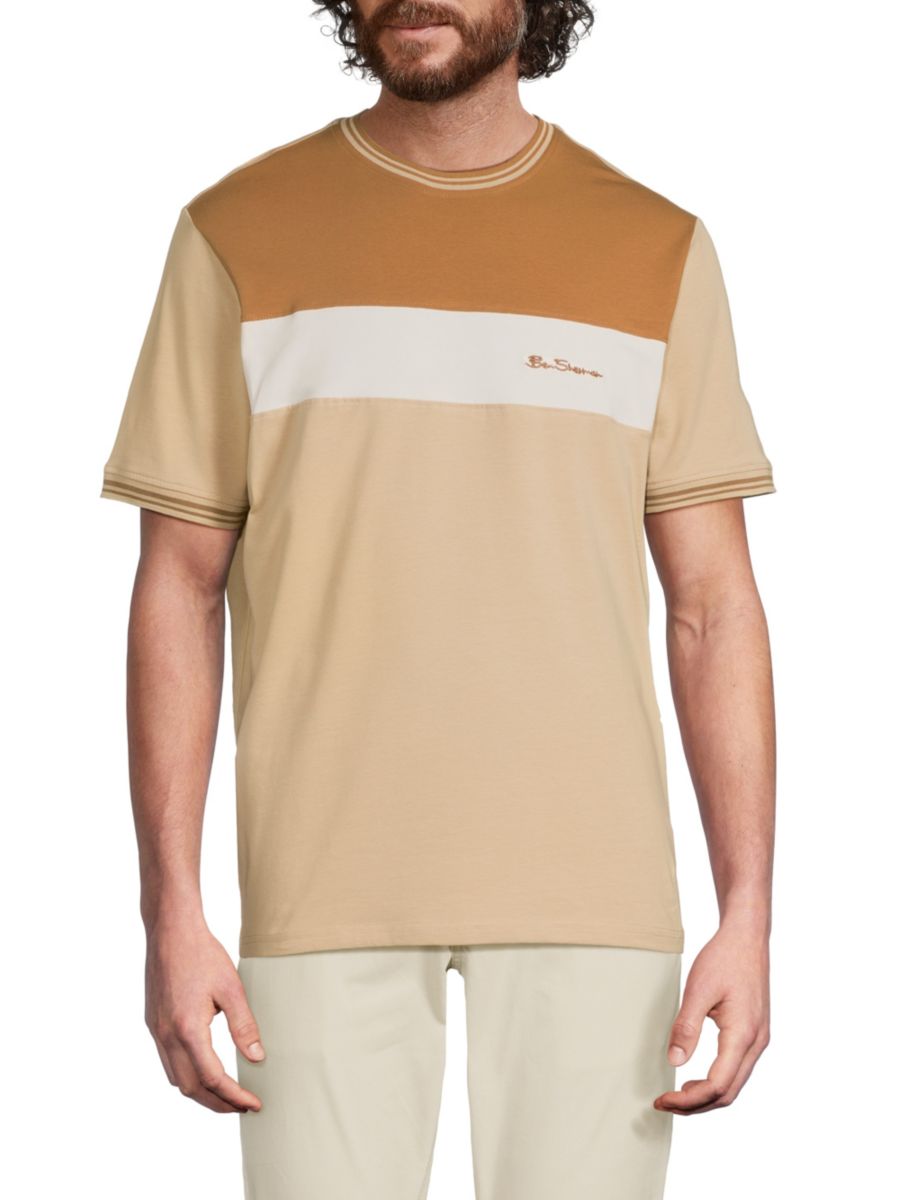 

Футболка с цветными блоками Ben Sherman, цвет White Spice