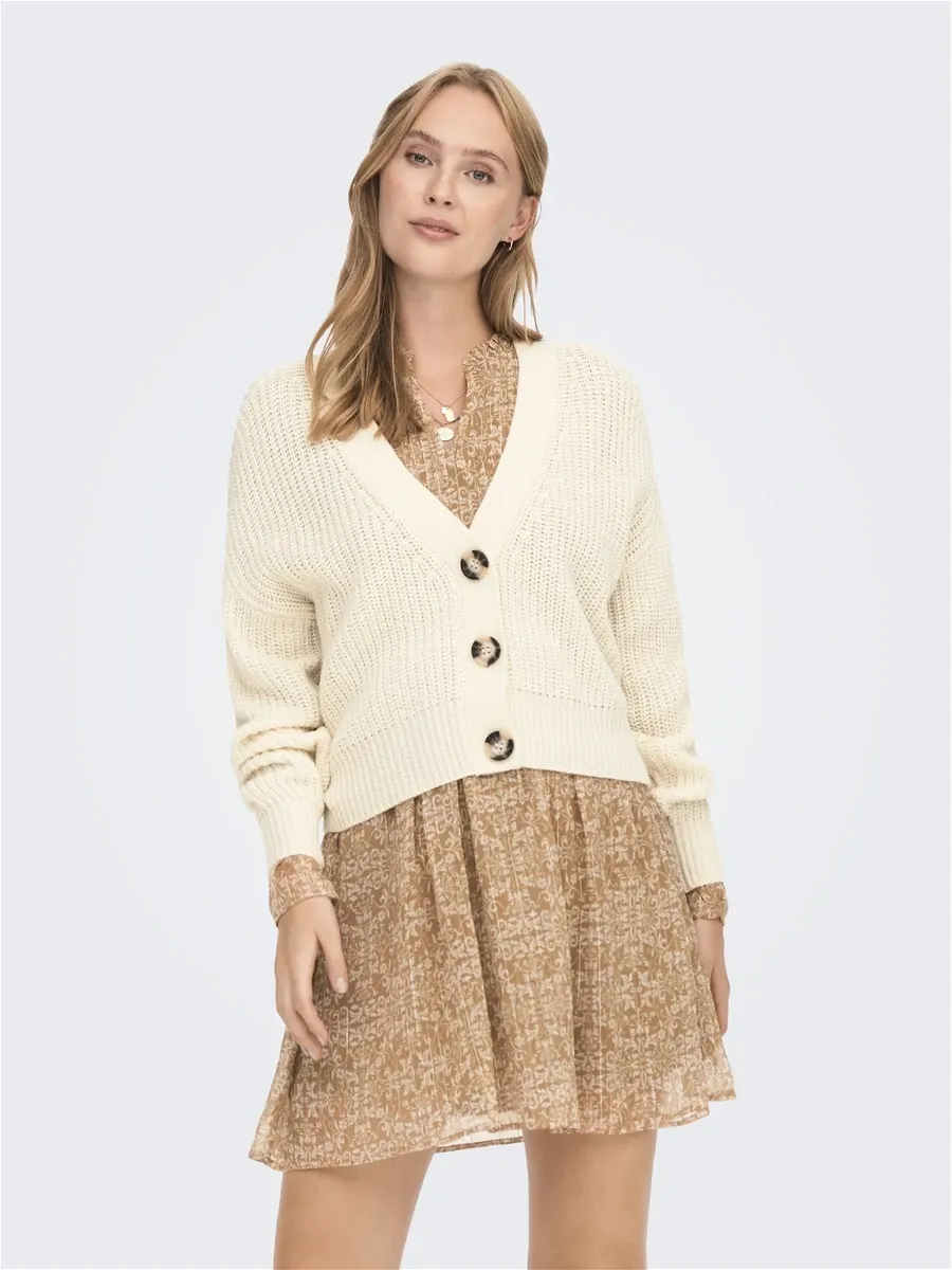 

Кардиган JDY "JDYJUSTY КОРОТКИЙ КАРДИГАН L/S KNT NOOS", цвет Eggnog