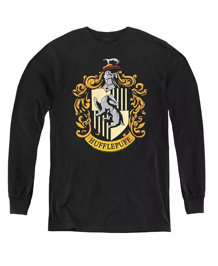 

Свитшот с длинным рукавом с гербом Хаффлпаффа для мальчиков Harry Potter, черный
