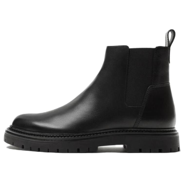 

ZARA Короткие мужские ботинки челси, черные