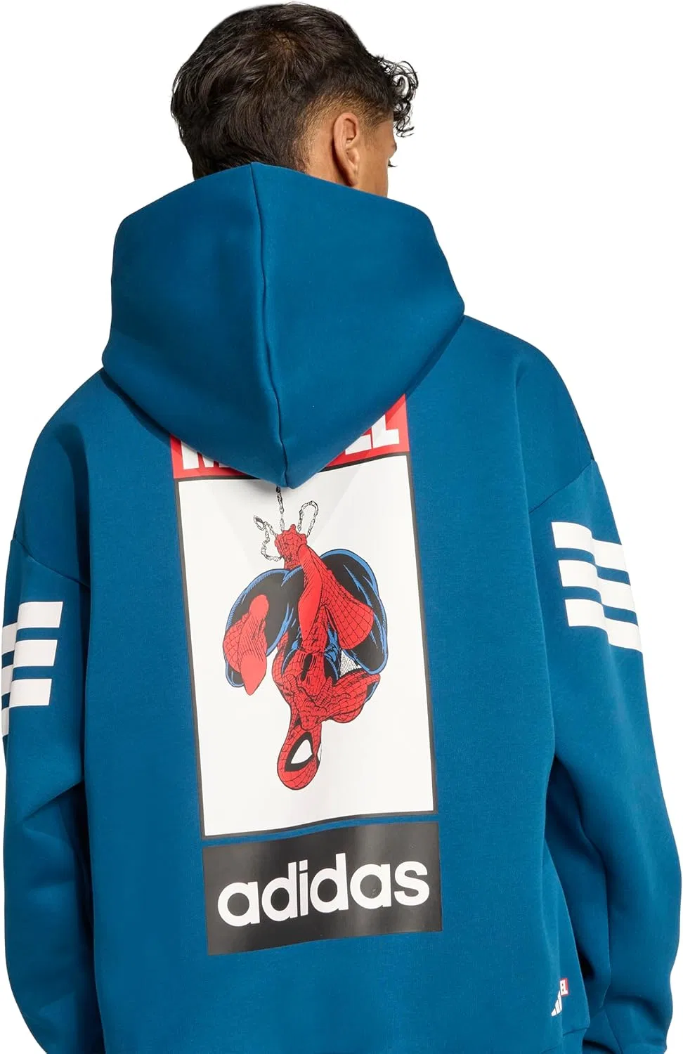 Толстовка Adidas Men's Marvel, синий — фото 4