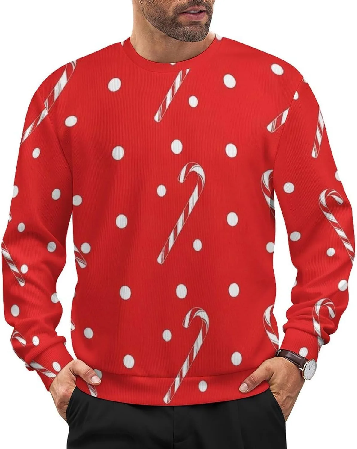 

Мужской свитер с длинным рукавом, мягкий и свободный Meaudiwes