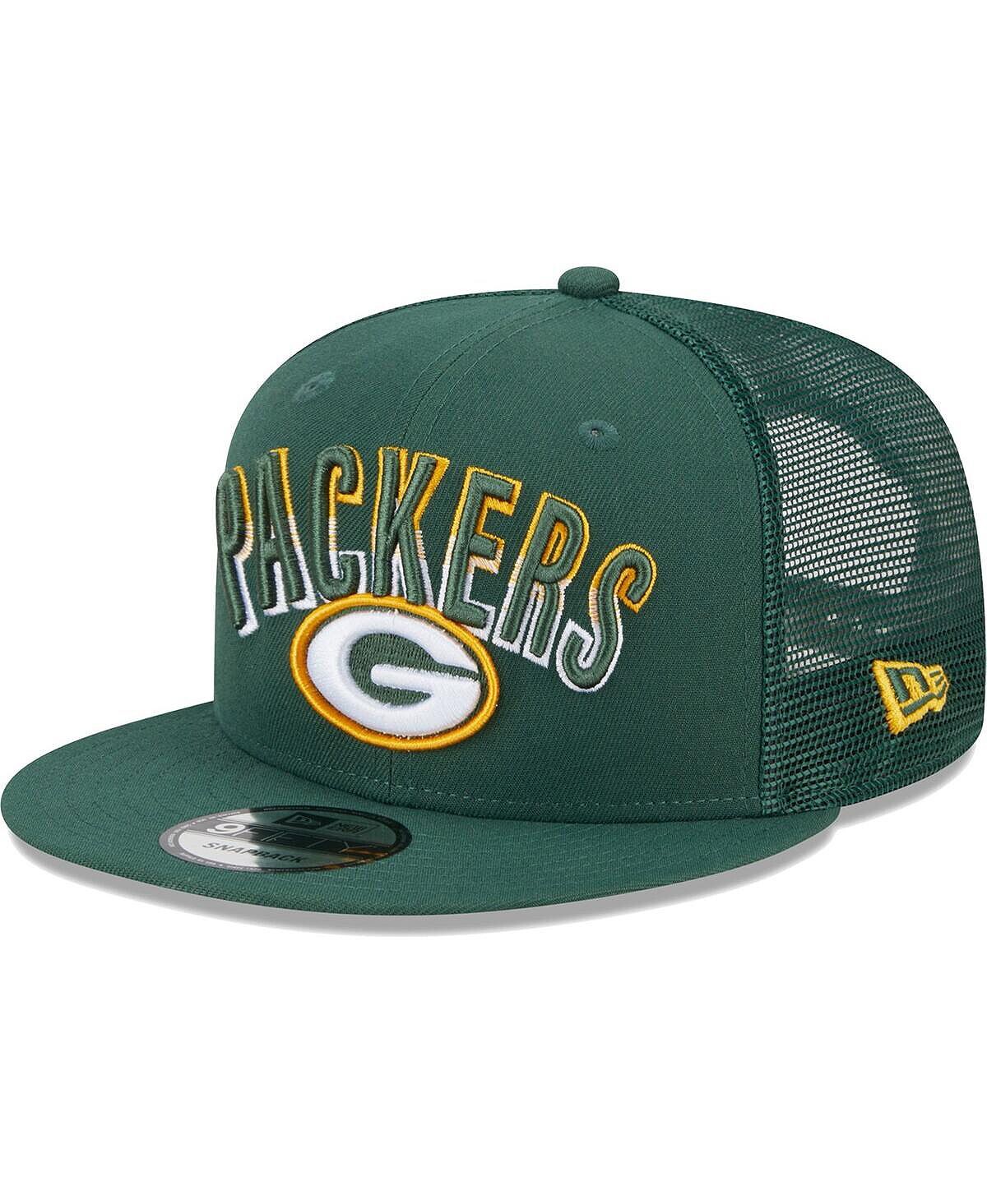 

Мужская зеленая кепка Green Bay Packers Grade Trucker 9FIFTY Snapback New Era