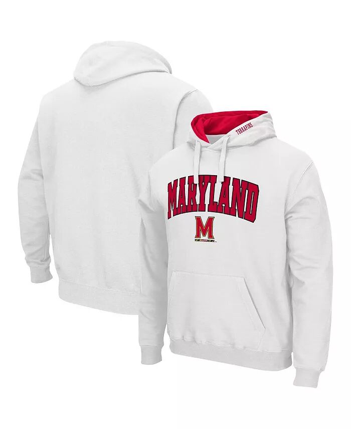 

Мужская толстовка с капюшоном Maryland Terrapins Arch Logo 3.0 Colosseum, белый