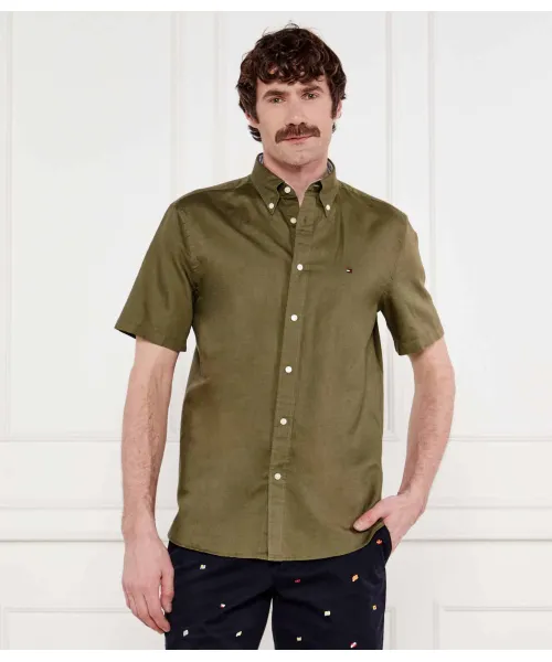 

Рубашка Regular fit Tommy Hilfiger, зеленый