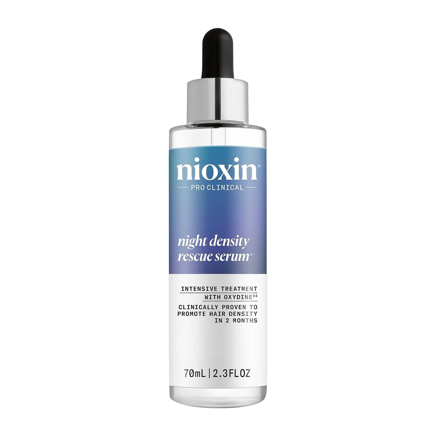 Сыворотка для ночного придания густоты волосам Nioxin Night Density Rescue Serum | Сыворотка для утолщения волос на ночь | Защищает от ломкости волос | Интенсивное лечение с оксидином | 73 мл