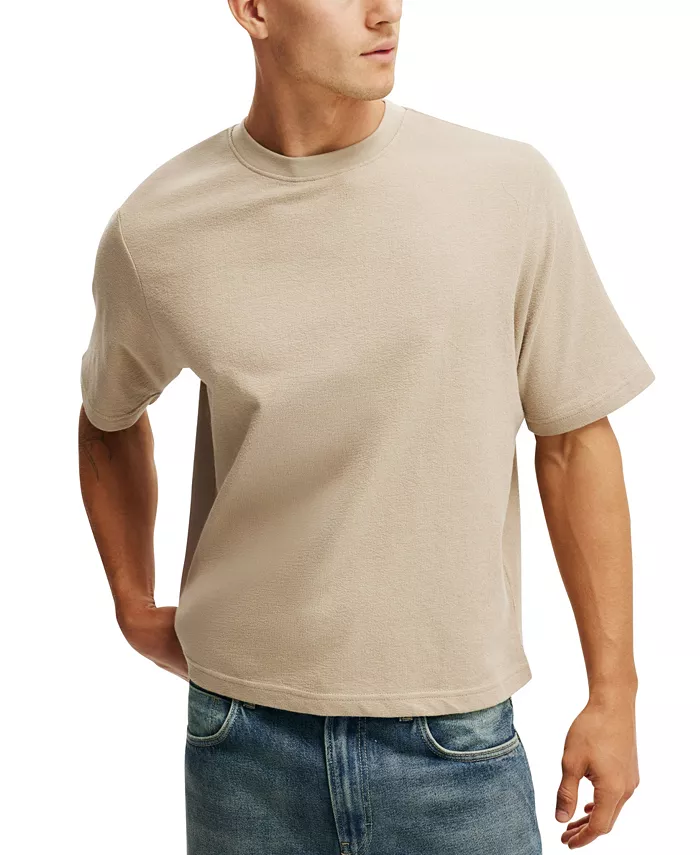 

Мужская укороченная футболка Cropped Fit COTTON ON, коричневый/бежевый