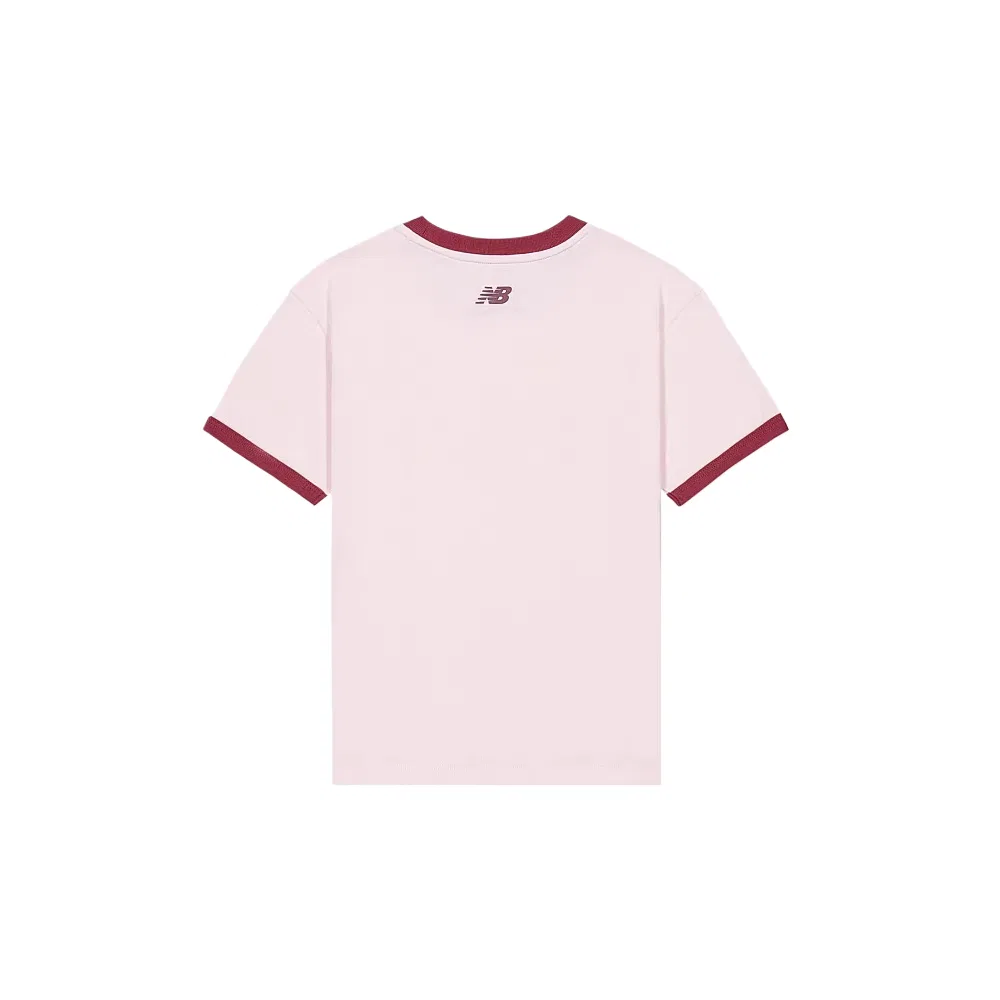 Детская футболка с круглым вырезом New Balance, Pink — фото 3