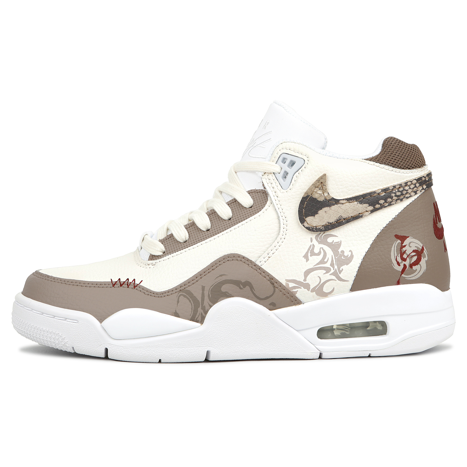 

Nike Кроссовки баскетбольные Mid top Vintage Flight Legacy Abrasion Resistant Slip Resistant Unisex White Brown