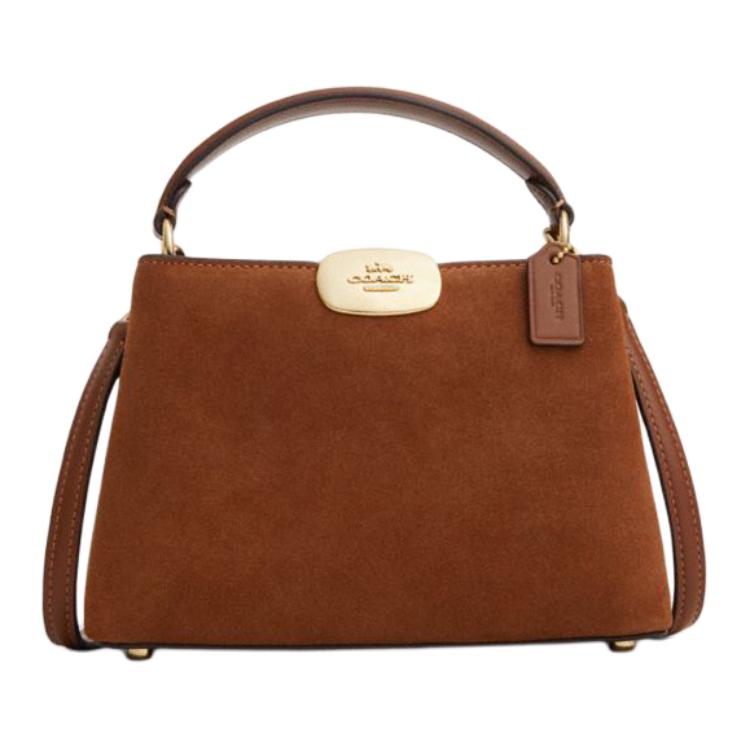 

Сумка через плечо Eliza Cow Split Leather мини женская желтая охра COACH