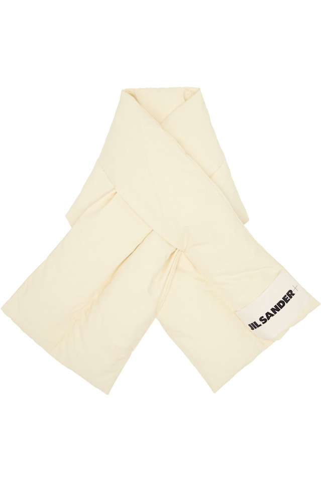 

Jil Sander Пуховый шарф Off White