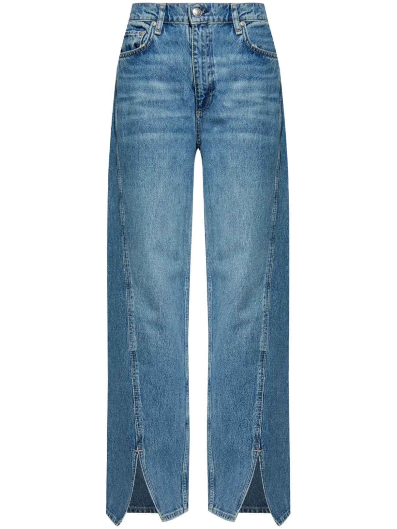 

Rag & bone Джинсы Shea прямого кроя, синий