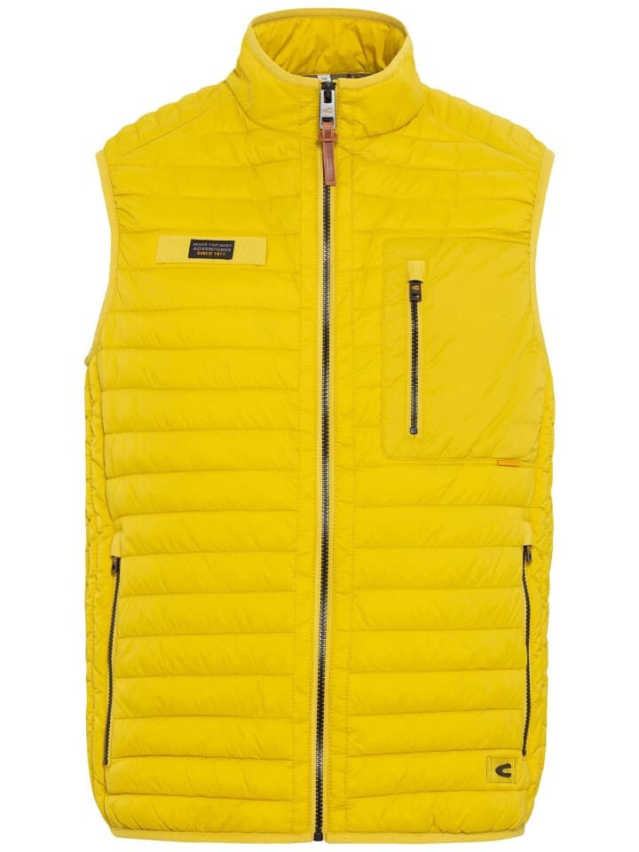

Стеганый жилет Camel Active Leichte Steppweste aus recyceltem Polyamid, желтый