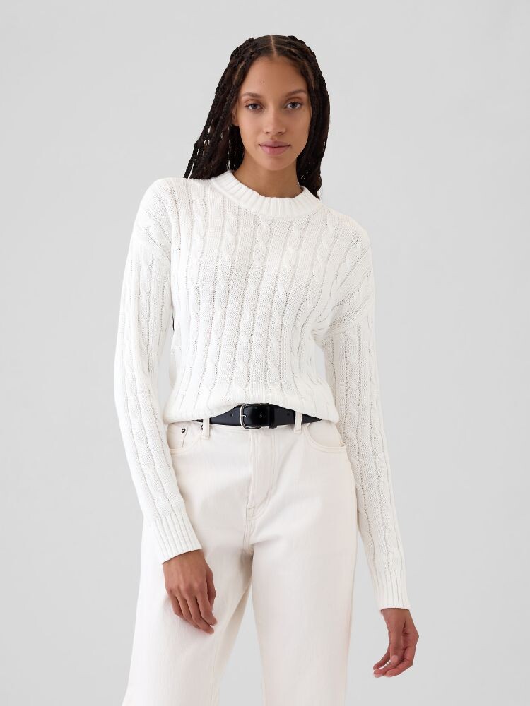 

Укороченный свитер Gap, белый