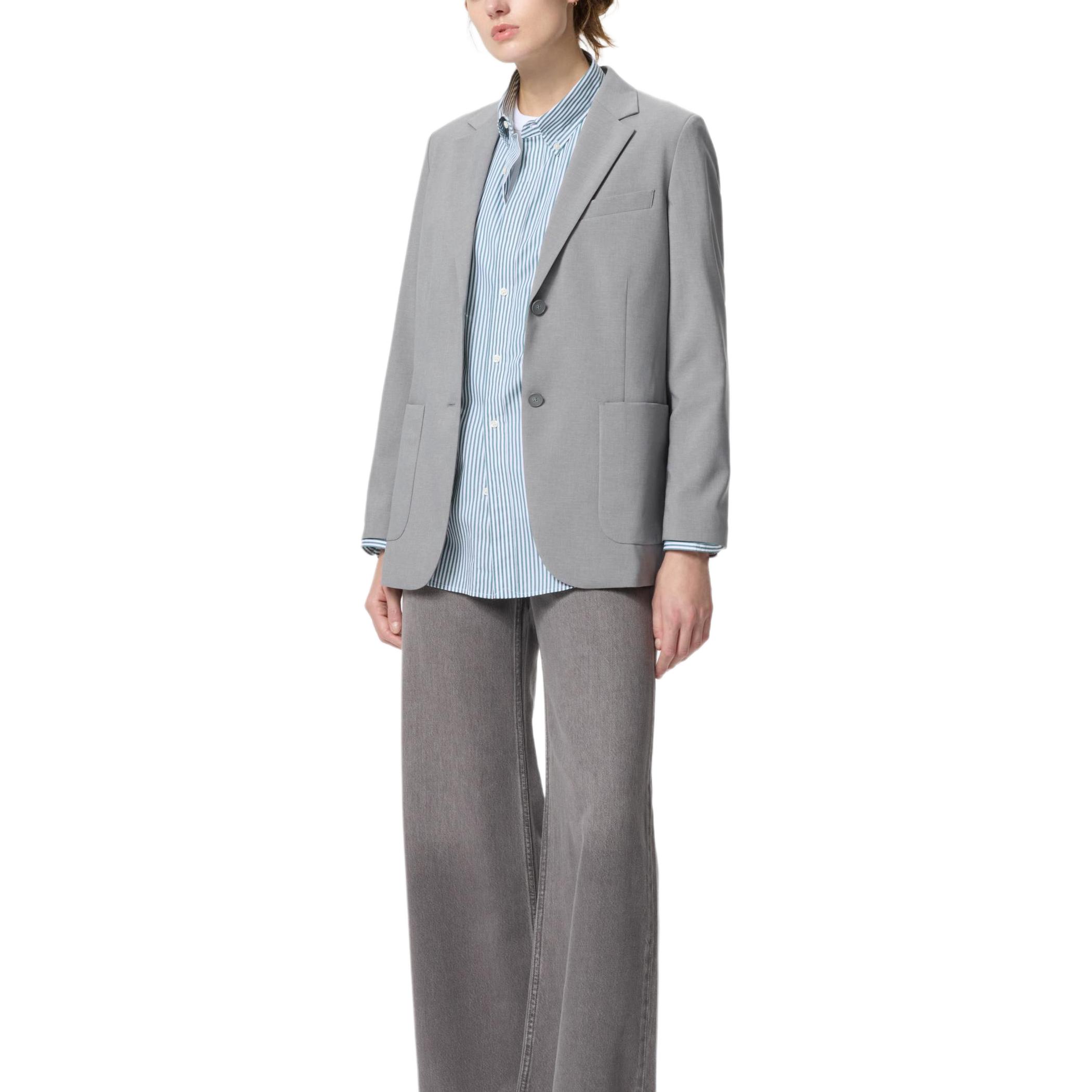 

UNIQLO Женский деловой костюм серый