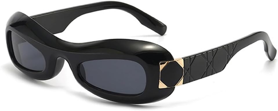 

Винтажные женские солнцезащитные очки «кошачий глаз», модные градиентные очки с защитой от УФ-излучения UV400, мужские овальные солнцезащитные очки цвета шампанского TKKTLLT, Black Grey