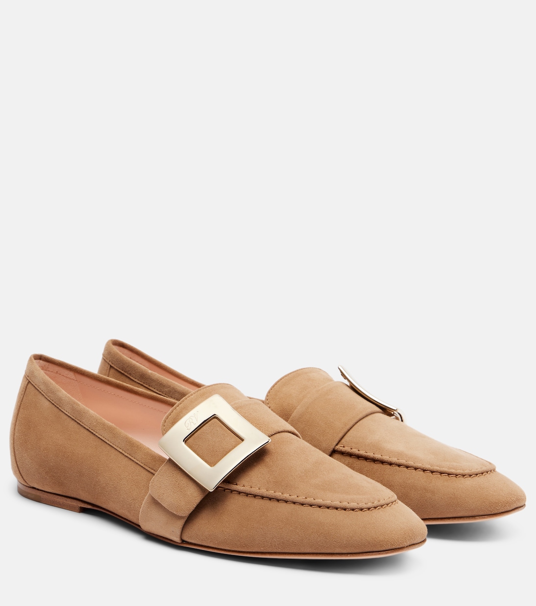 Замшевые лоферы Roger Vivier, Tabacco Chiaro