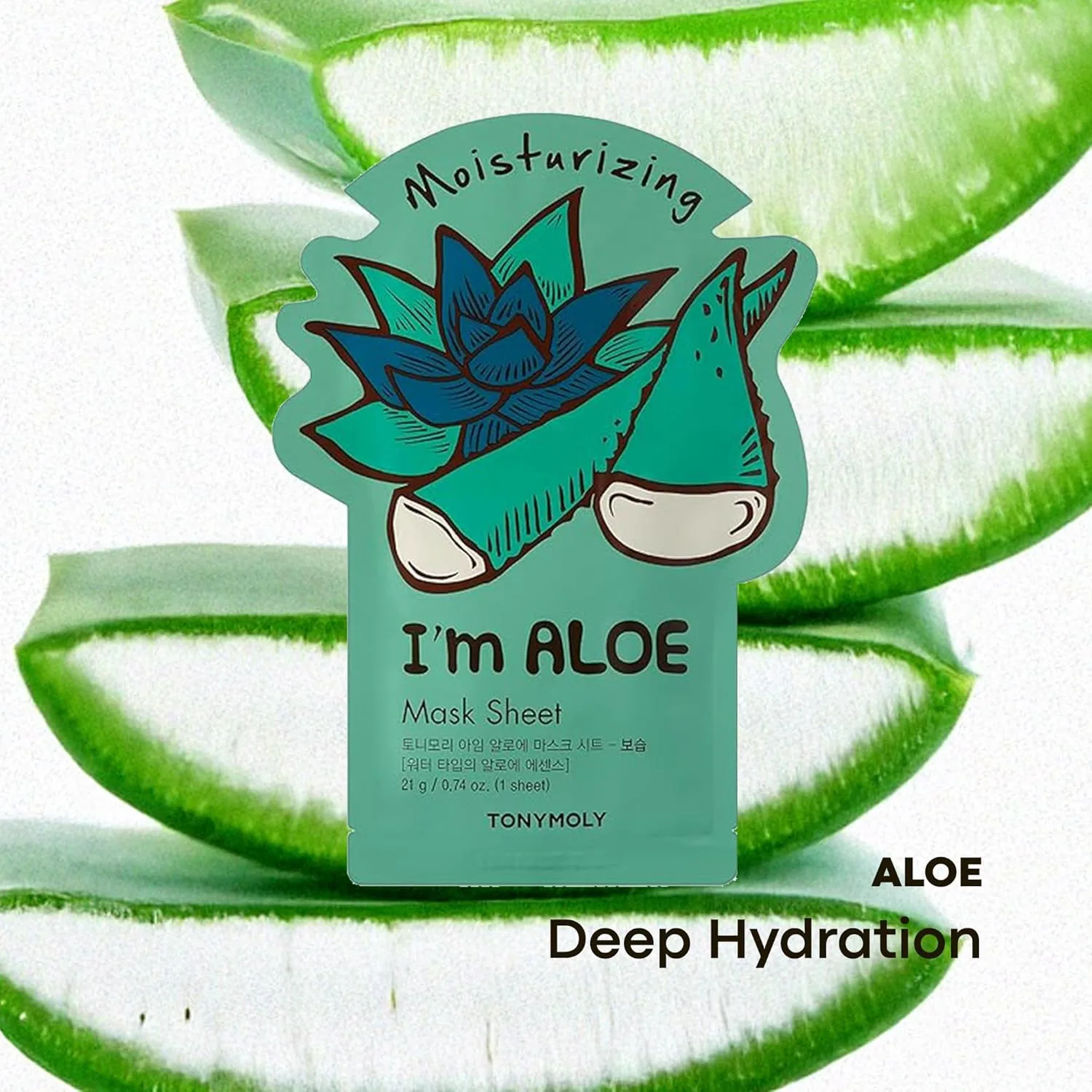 Набор TONYMOLY — I’m Real Sheet Mask Set - набор разнообразных корейских тканевых масок для увлажнения, успокоения и питания кожи 1 штука (1 шт.) — фото 2