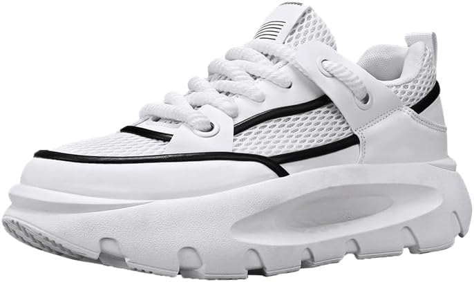 

Мужские стильные кроссовки Мужские спортивные обувь - легкие, удобные и противоскользящие - вентилируемые кроссовки для целого дня на улице Hhhchpm, белый