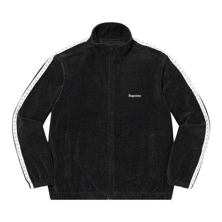 

Спортивная куртка Supreme Studded Velour Track Jacket 'Black'
