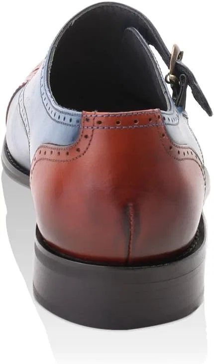 Туфли S'BAKER Monkstrap, Dark Blue Tobacco — фото 3