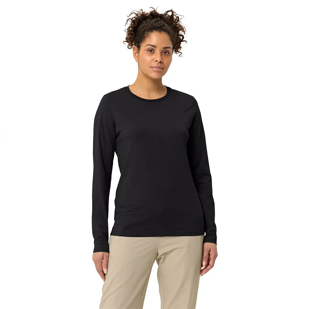 

Футболка VAUDE Logo long sleeve, черный