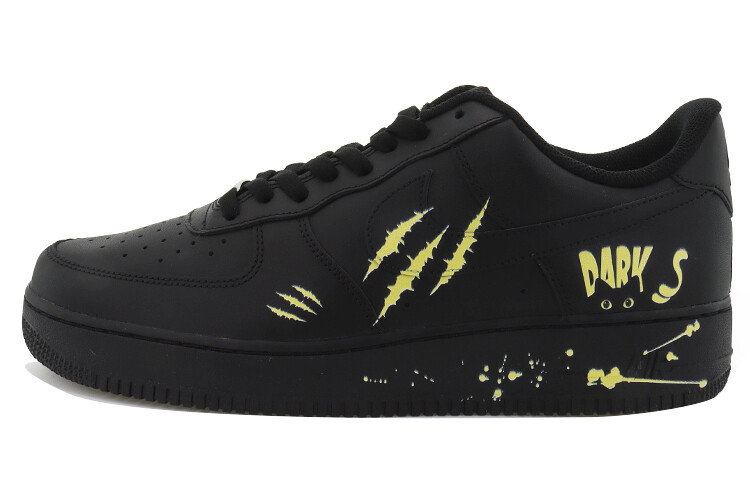 

Кроссовки Nike Air Force 1 Skateboarding Shoes Men Low-top Yellow, черный