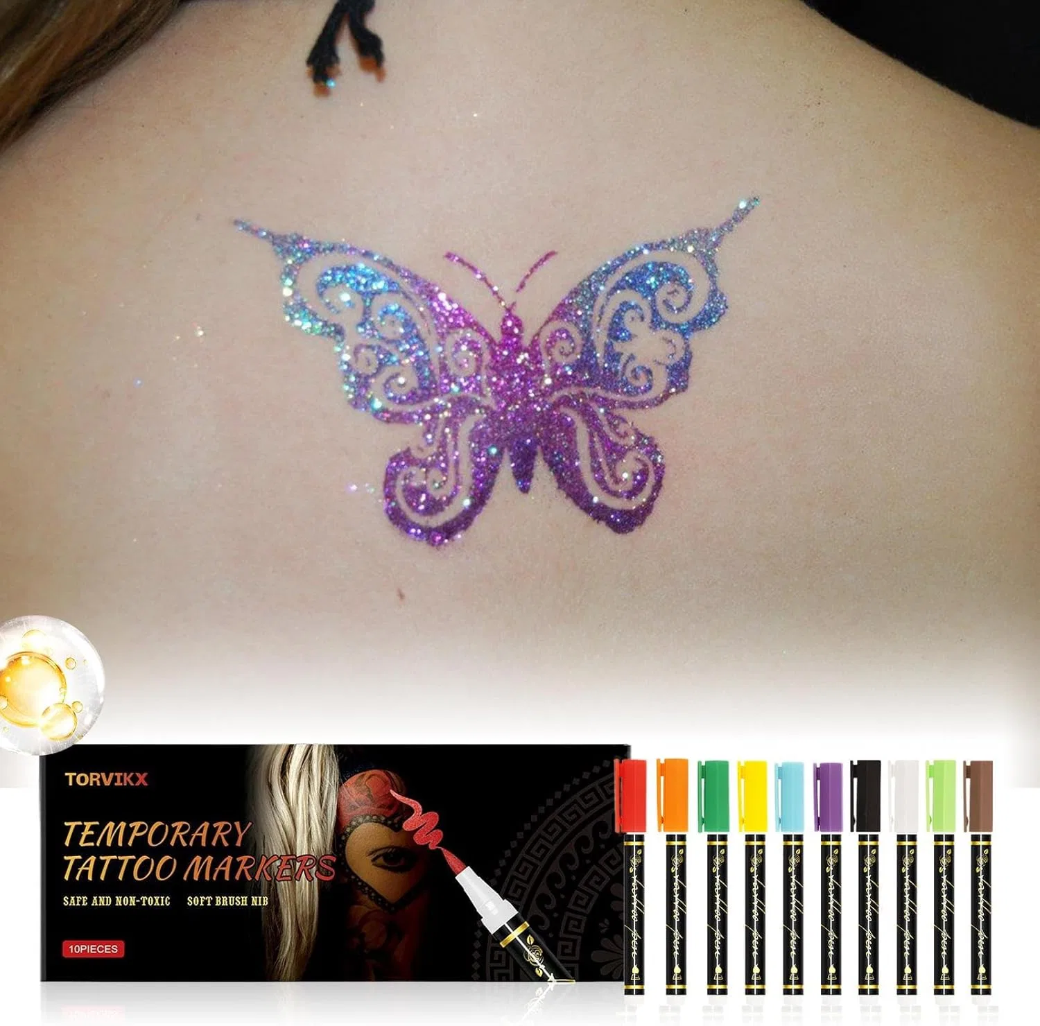 Маркеры для тела Skin Body Marker, мультицвет, для косплея — фото 2